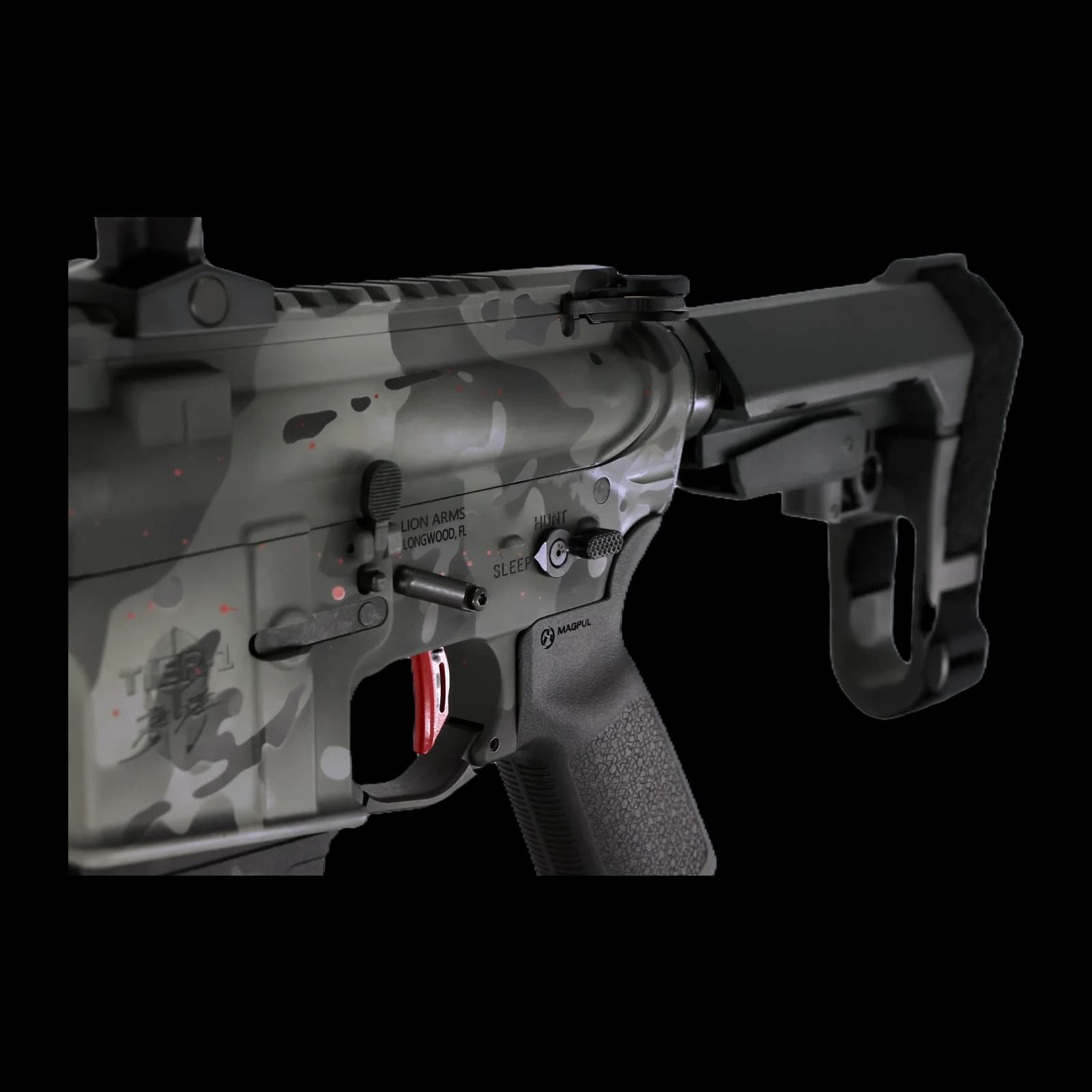 The Tier 1 AR pistol, alternate angle